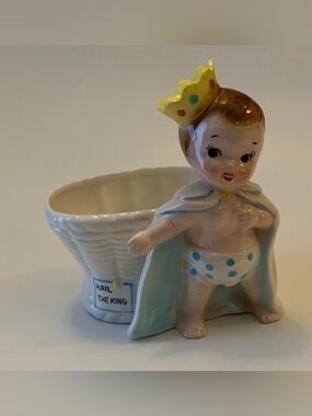 Vintage Rubens Japan Ceramic Baby King Planter